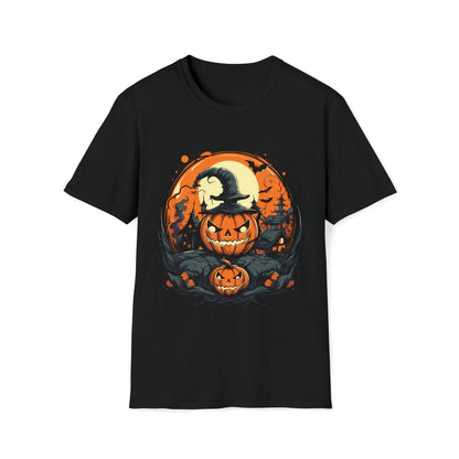 Spooky Jack-o'-lanterns Halloween T-Shirt - Spooky Season Apparel, Nightmare Halloween Shirt, Funny Halloween Shirt, Halloween Party