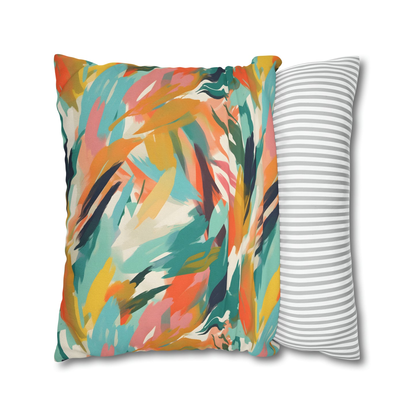 Abstract Beachy Pattern Throw Pillow Case