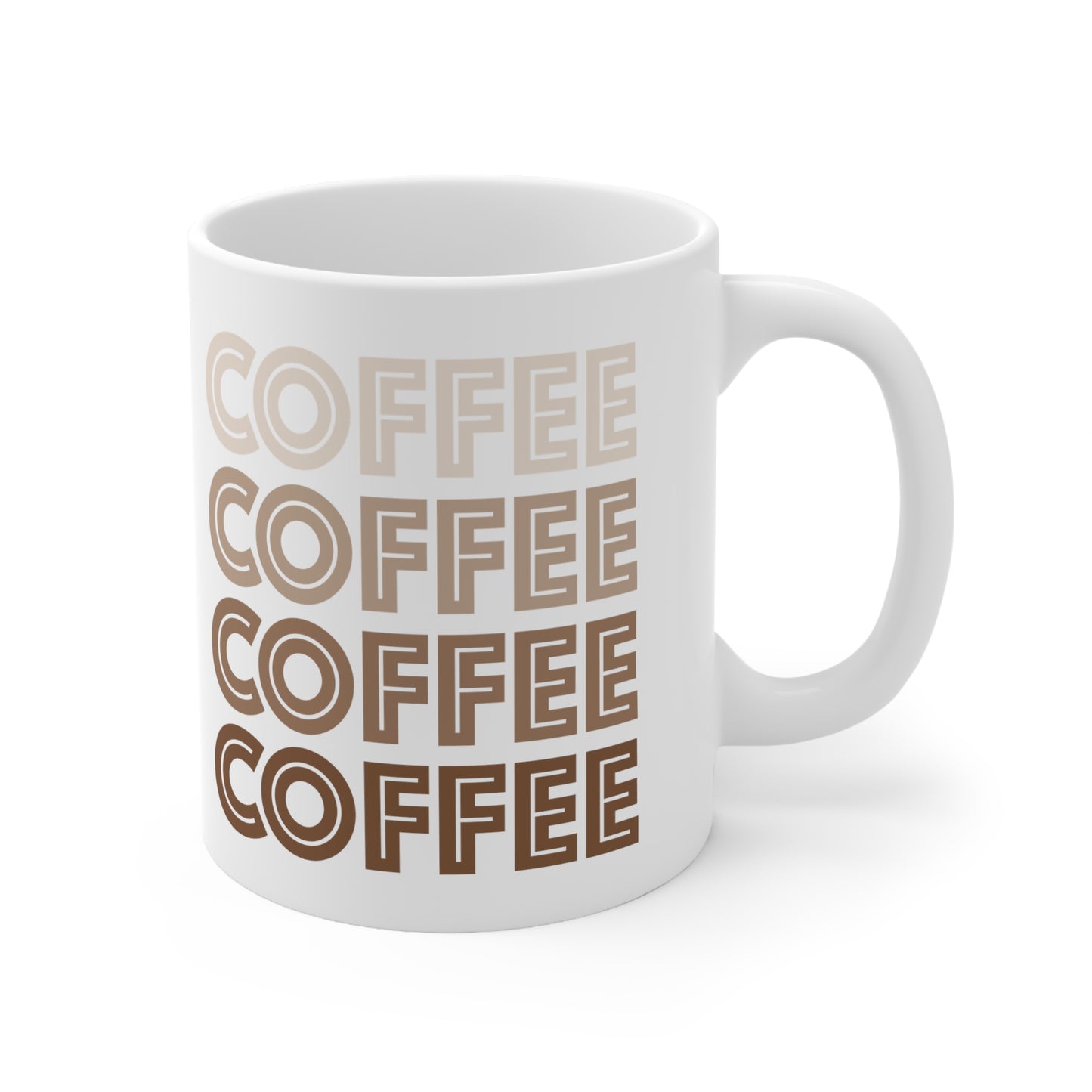 Coffee Coffee Coffee Ceramic Mug