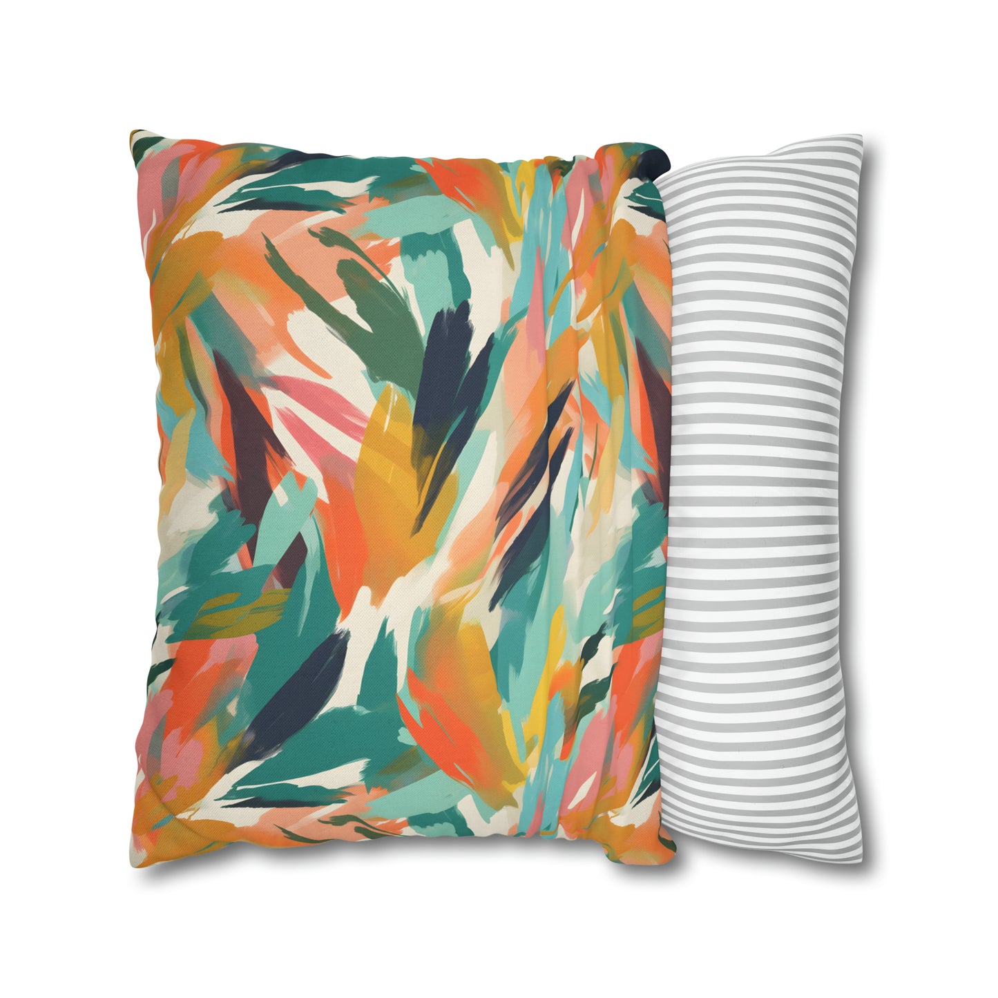 Abstract Beachy Pattern Throw Pillow Case