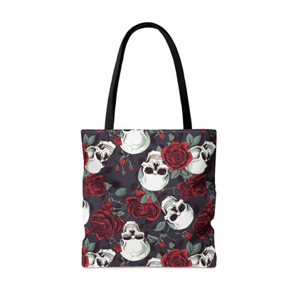 Skulls and Roses Tote Bag