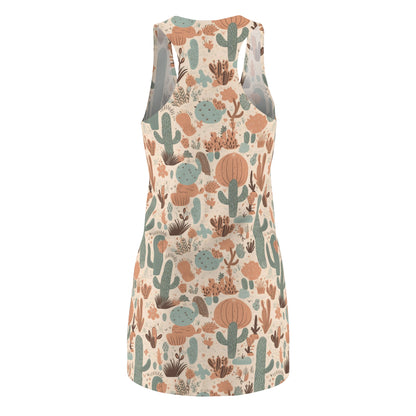 Desert Pattern Cut & Sew Racerback Dress