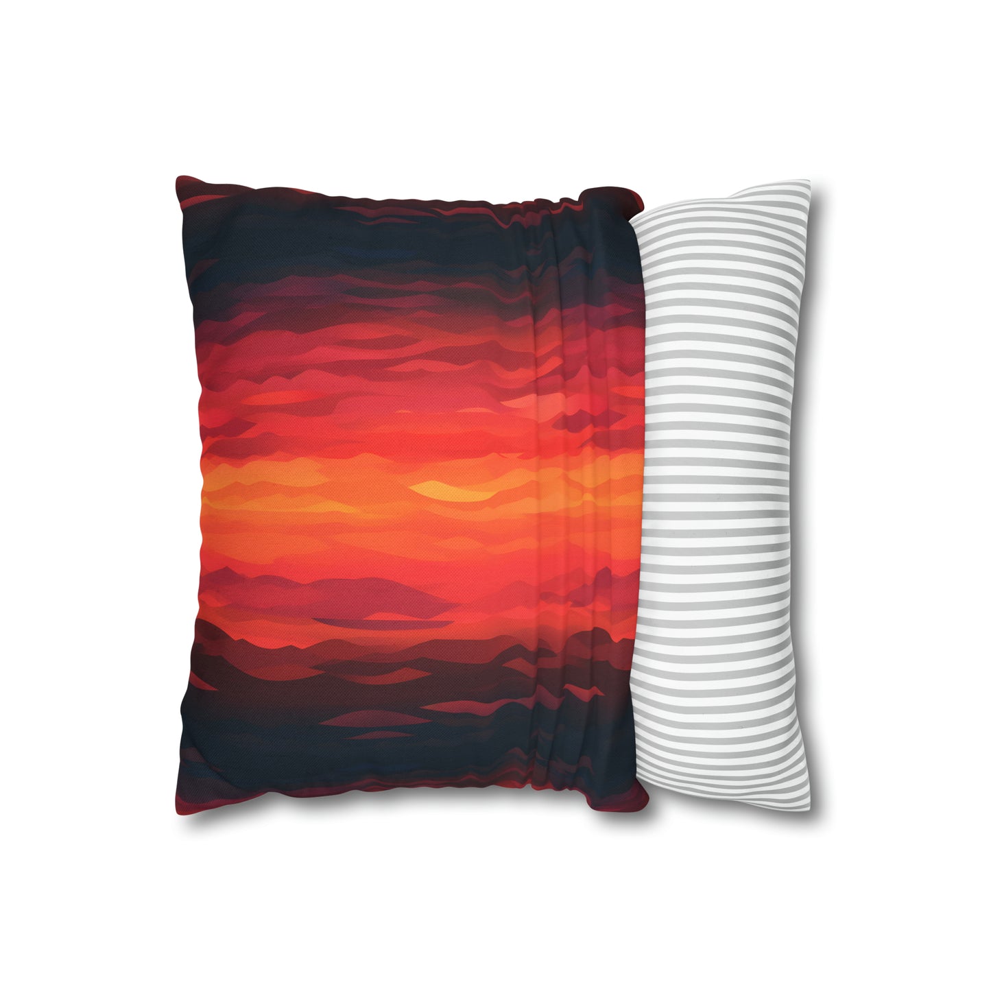 Red Sunset Pillow Case