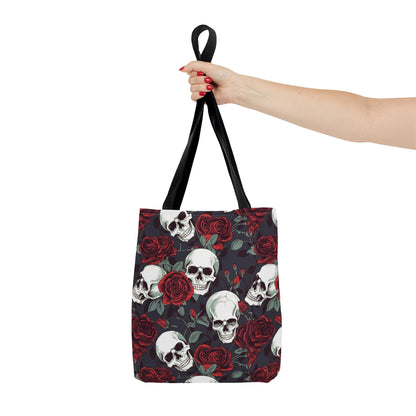 Skulls and Roses Tote Bag