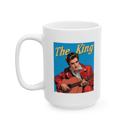 The King Elvis Presley White Mug