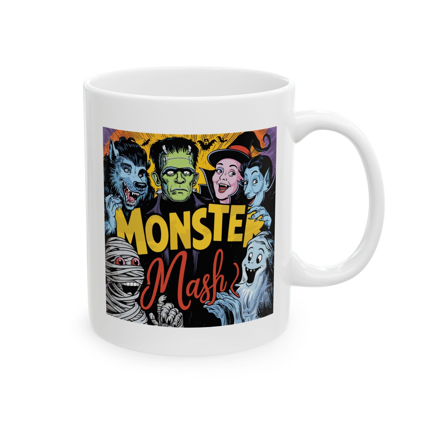 Monster Mash White Mug