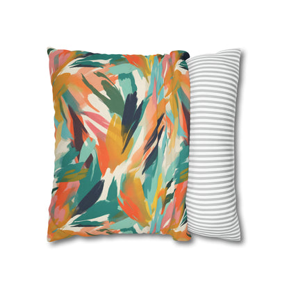 Abstract Beachy Pattern Throw Pillow Case