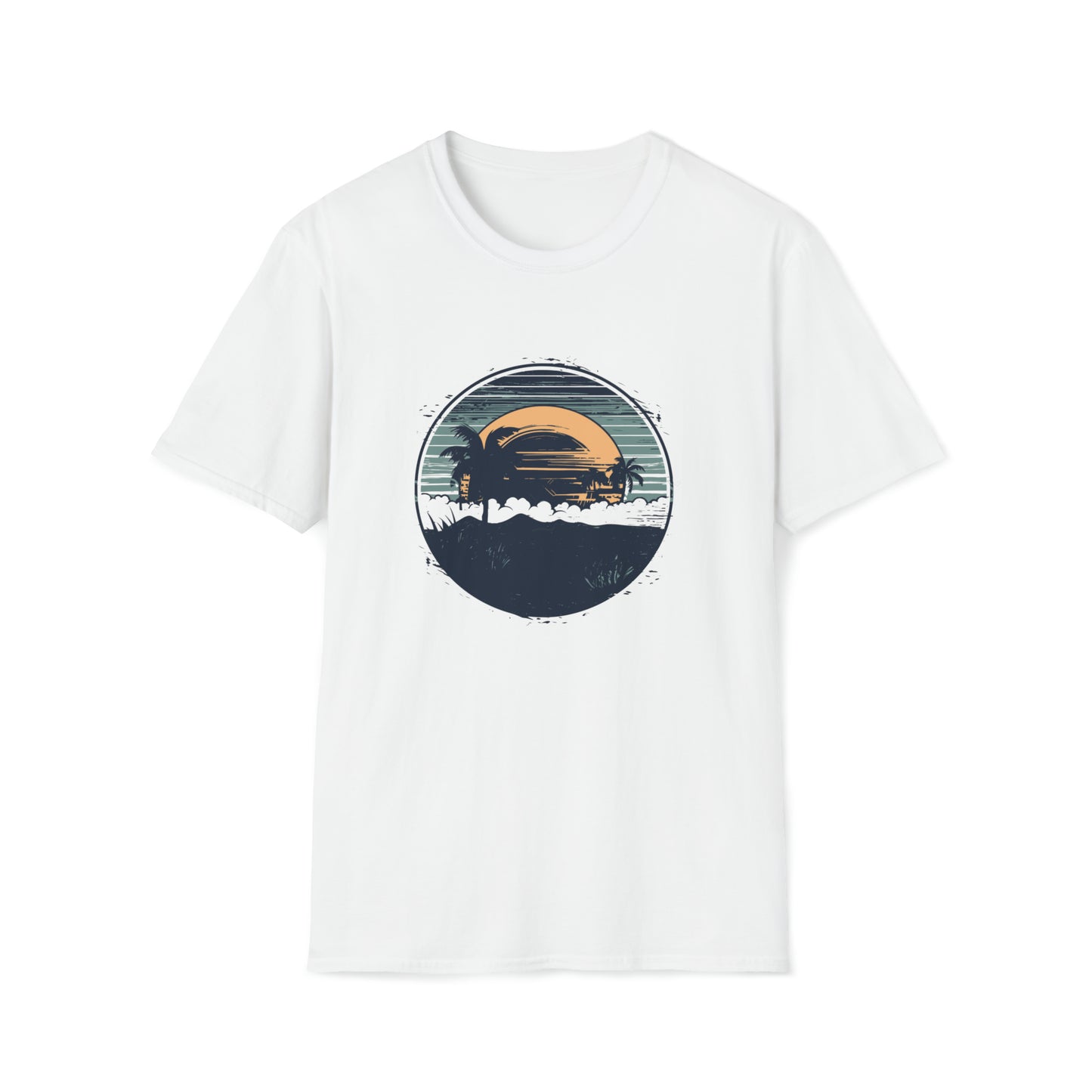 Sunburst Silhouette at Sunrise T-Shirt - Beach Vibes, Sunset Shirt, Summer Holiday Shirt, Summer Vacation Gift, Hawaiian Shirt