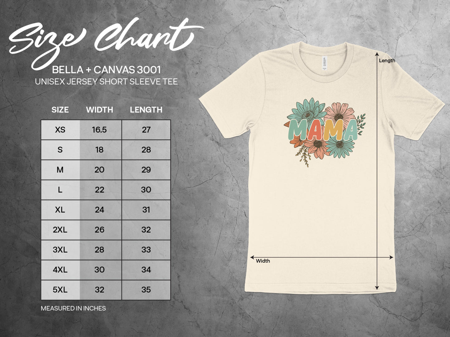 Mama Floral Graphic Unisex Jersey Short Sleeve Tee product type