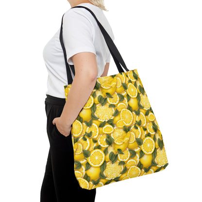 Sunny Citrus Pattern Tote Bag