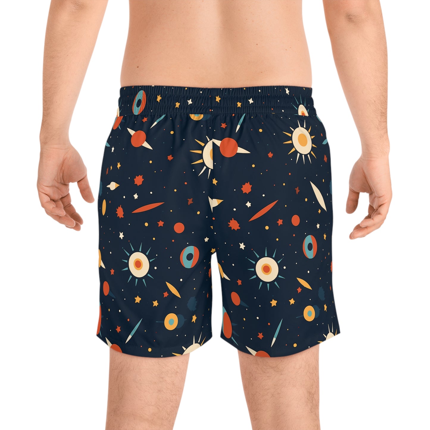 Spacey Floral Men's Swim Shorts