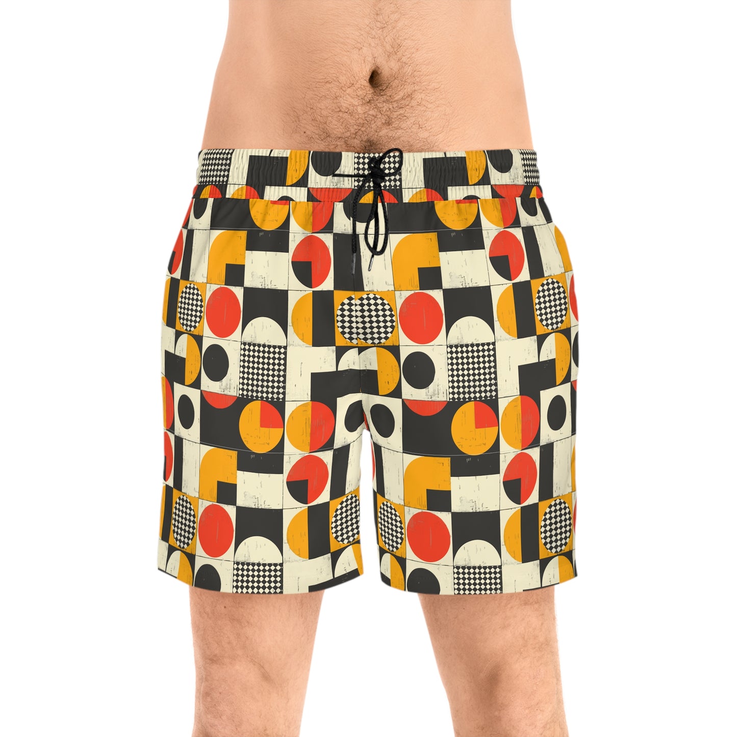 Geometric Design Swim Shorts