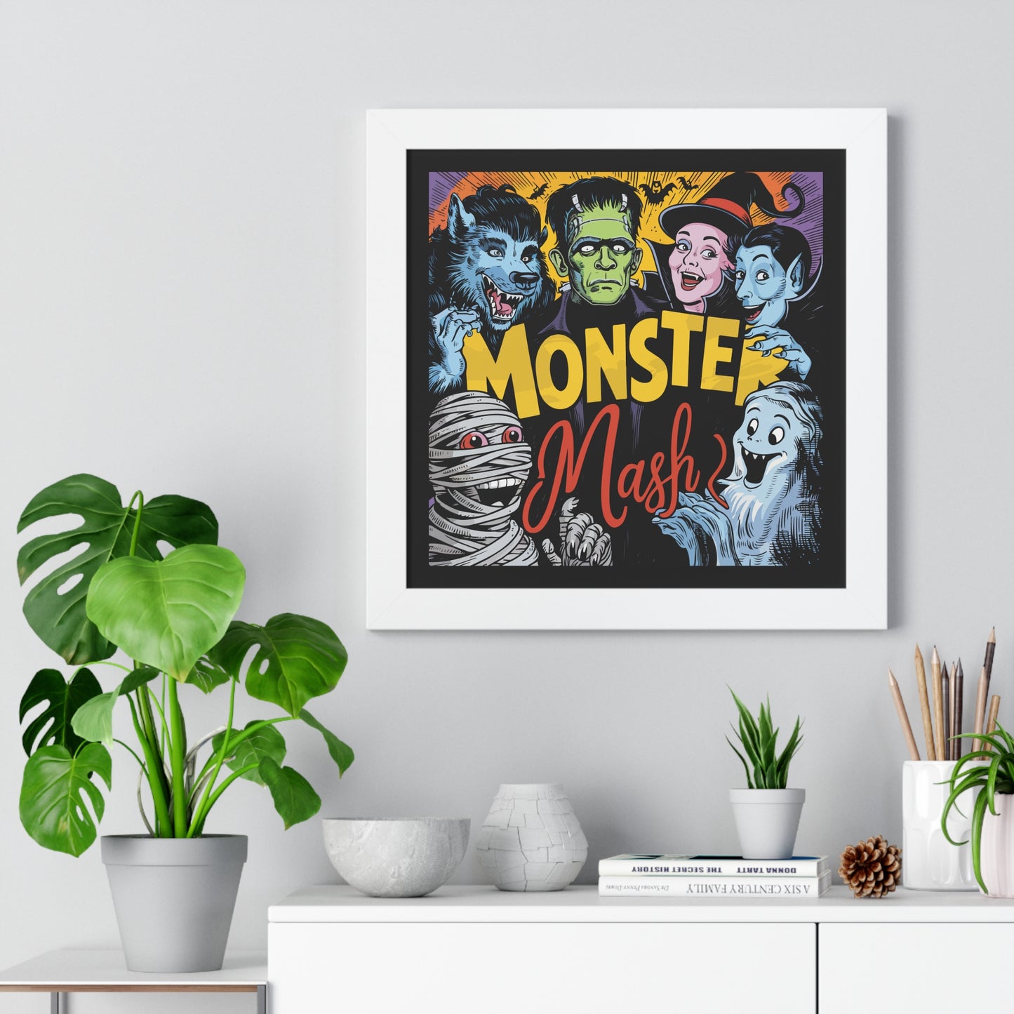 Monster Mash Framed Poster