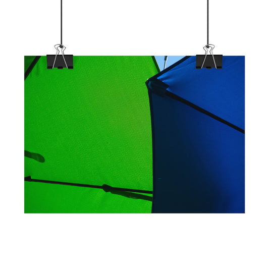 Green and Blue Abstract Wall Art