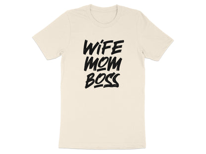 Wife Mom Boss Graphic Printed Tee Shirt product