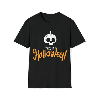 Cute Skull This is Halloween T-Shirt - Spooky Season Apparel, Nightmare Halloween Shirt, Funny Halloween Shirt, Halloween Party