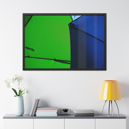 Green and Blue Abstract Wall Art