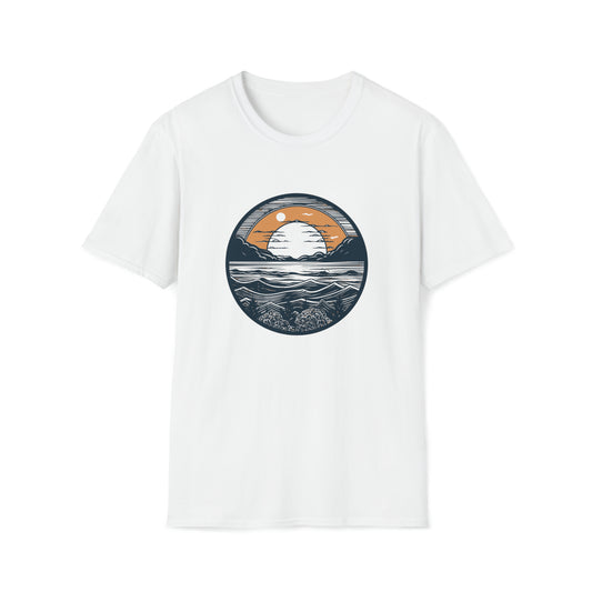 The Beautiful Waves Unisex T-Shirt - Beach Coastal Vibes, Palm Tree Shirt, Summer Holiday Shirt, Summer Vacation Gift, Hawaiian Shirt