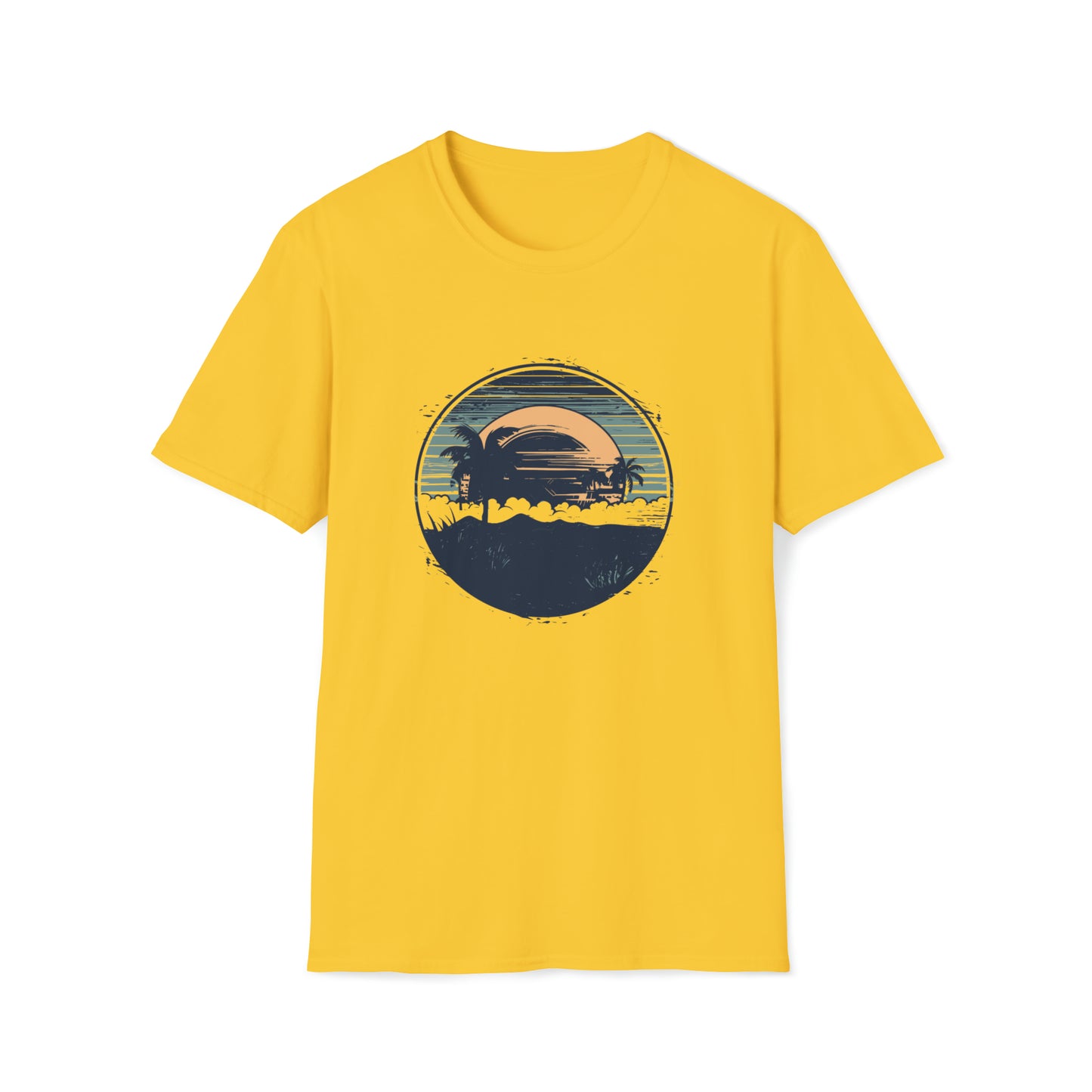 Sunburst Silhouette at Sunrise T-Shirt - Beach Vibes, Sunset Shirt, Summer Holiday Shirt, Summer Vacation Gift, Hawaiian Shirt