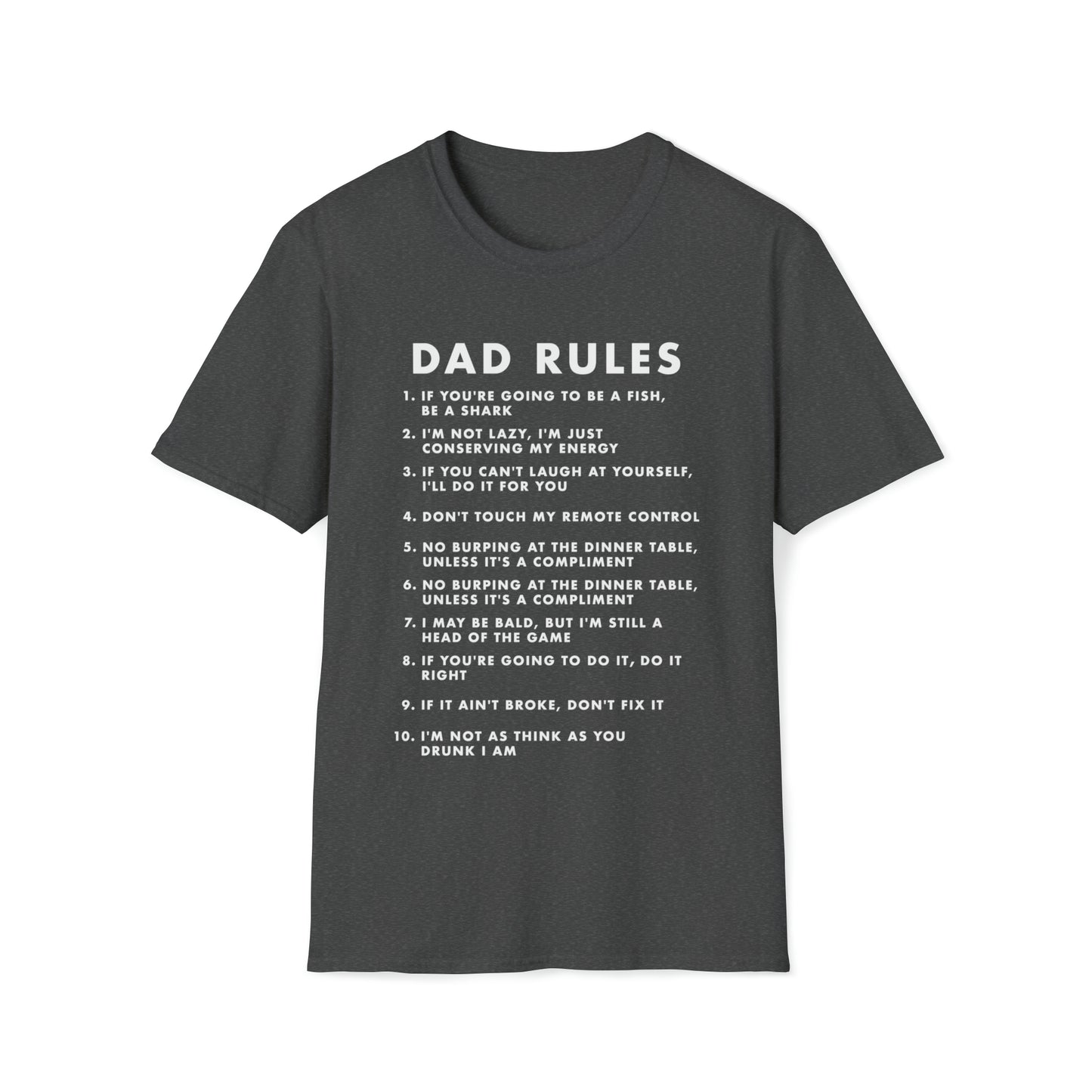 Dad Rules Unisex Softstyle T-Shirt