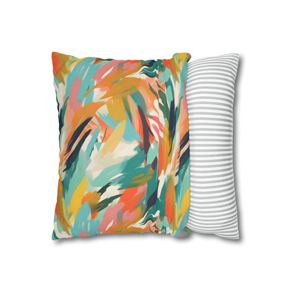 Abstract Beachy Pattern Throw Pillow Case