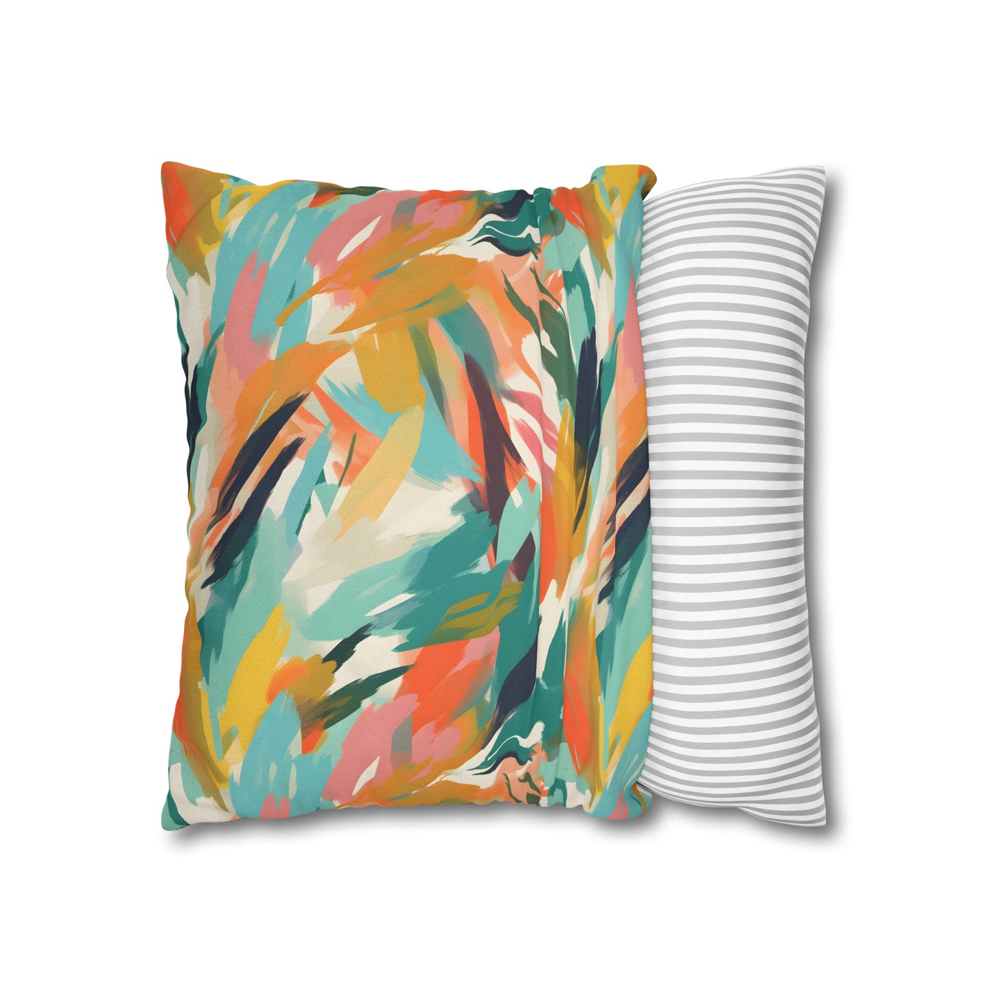 Abstract Beachy Pattern Throw Pillow Case