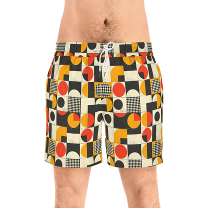 Geometric Design Swim Shorts