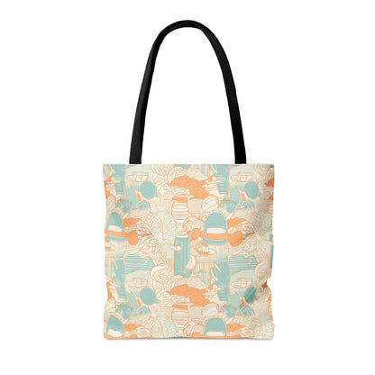 Beach Summer Vibes Pattern Tote Bag