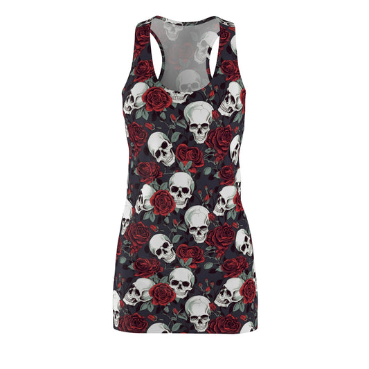 Skulls and Roses Women's Cut & Sew Racerback Dress