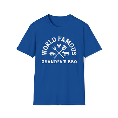 World's Famous Grandpa's BBQ | Funny Gift | Father's Day | Gildan | Unisex T-Shirt Design