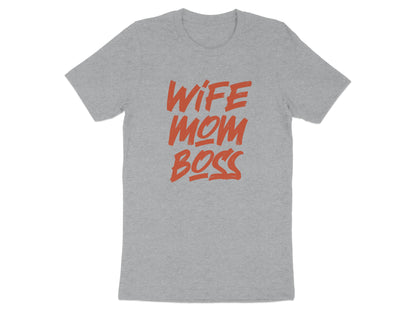 Wife Mom Boss Graphic Unisex Short Sleeve product type