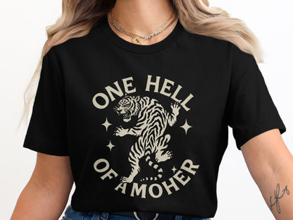One Hell Of A Mother Tiger Graphic T-Shirt product type