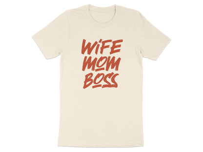 Wife Mom Boss Graphic T-Shirt Casual Wear product