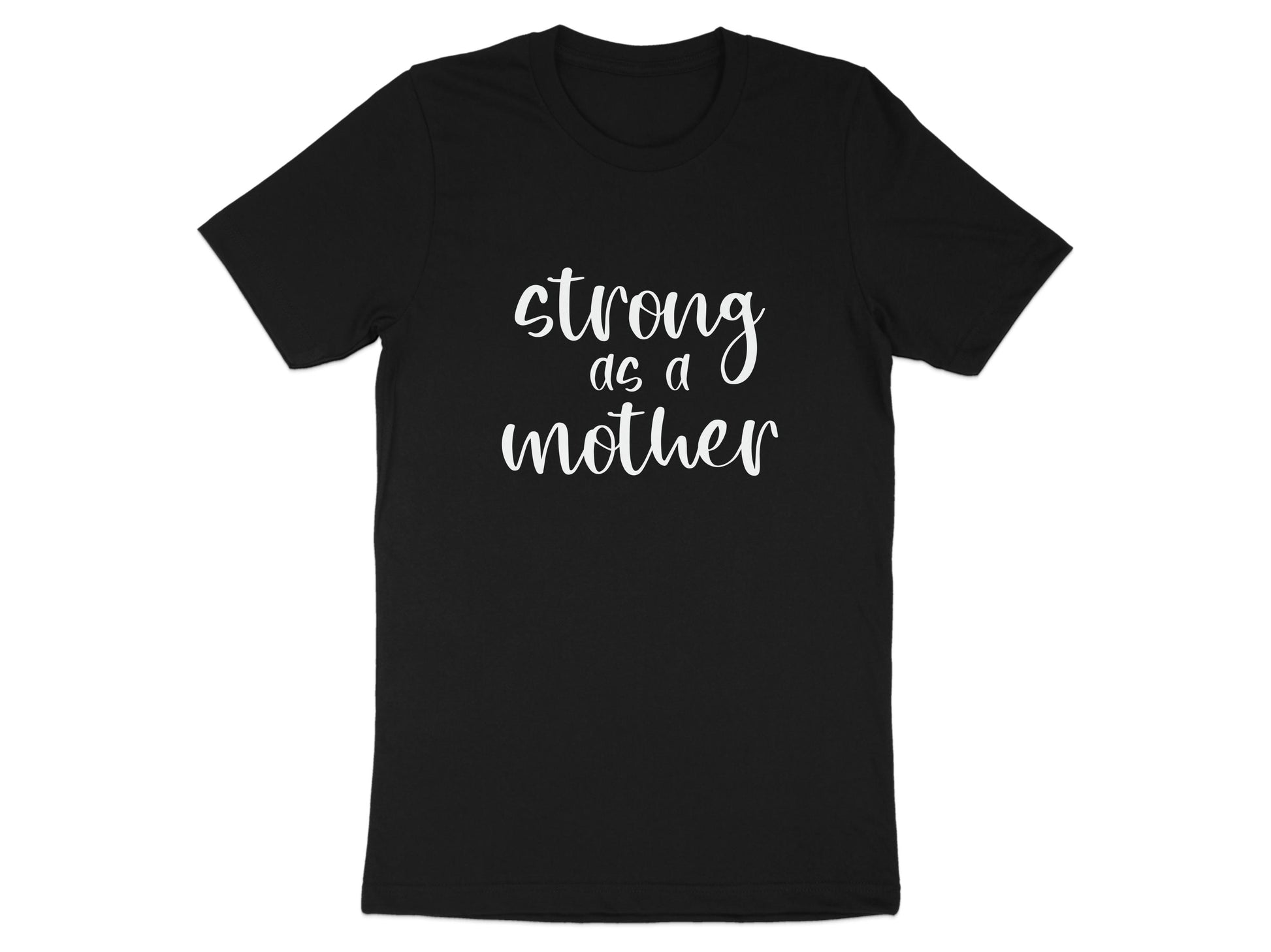 Strong as a Mother Printed Black T-shirt product type