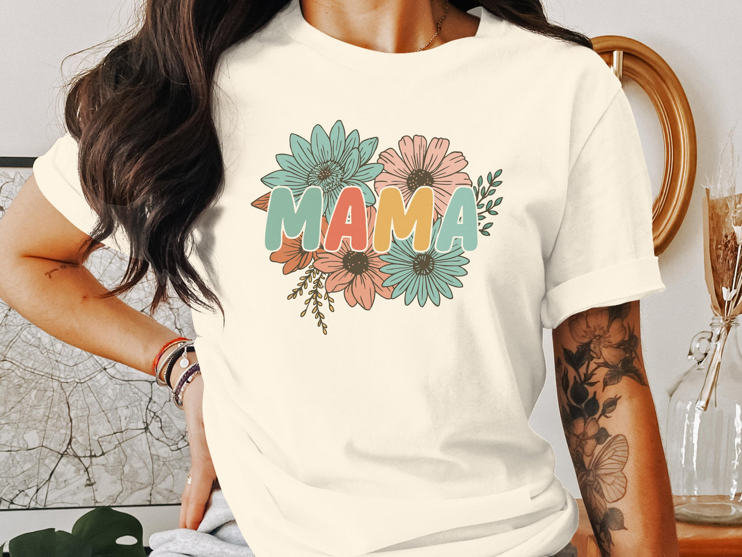 Floral Mama Graphic Print Short Sleeve T-shirt product type