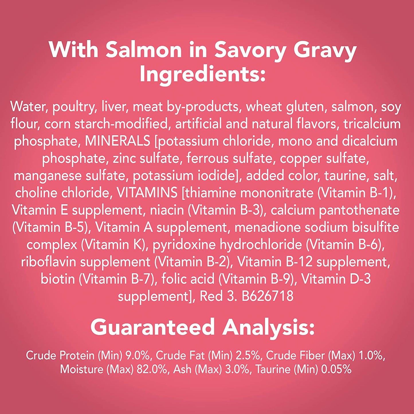 Purina  Gravy Wet Cat Food, Extra Gravy Chunky with Salmon in Savory Gravy - (24) 5.5 Oz. Cans