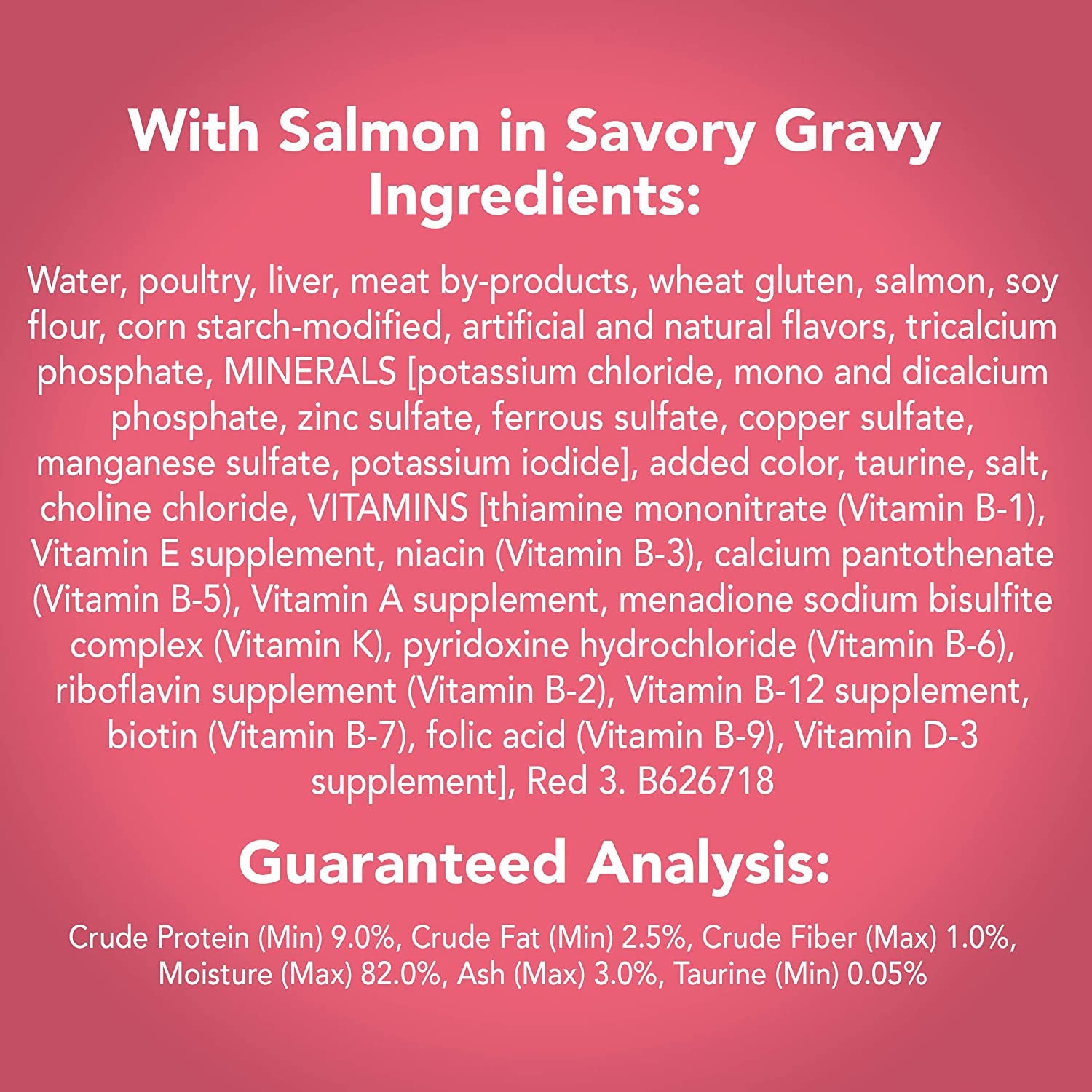 Purina  Gravy Wet Cat Food, Extra Gravy Chunky with Salmon in Savory Gravy - (24) 5.5 Oz. Cans