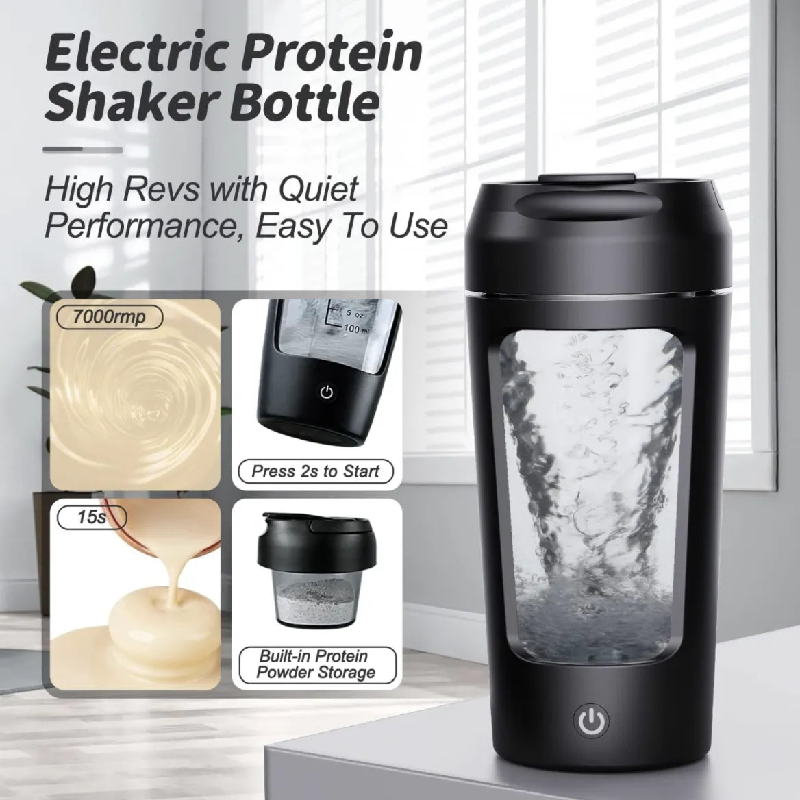 PowerMix Pro 650: The Ultimate USB Rechargeable Protein Shaker Bottle