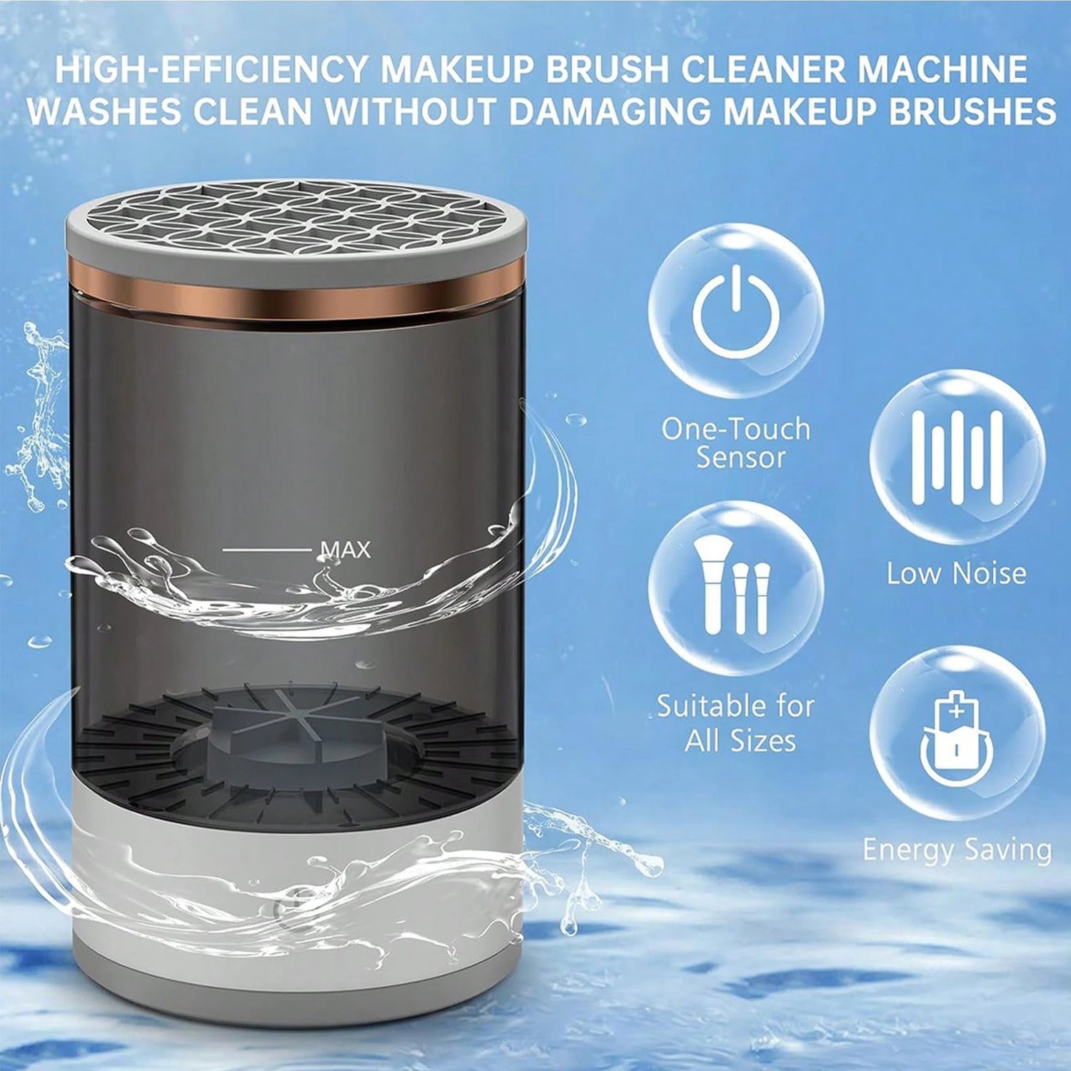 USB Rechargeable Electric Makeup Brush Cleaner - Fast, Efficient & Versatile